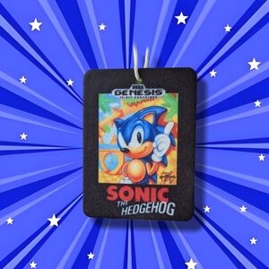 Sonic The Hedgehog Box Art Air Freshener 3X4